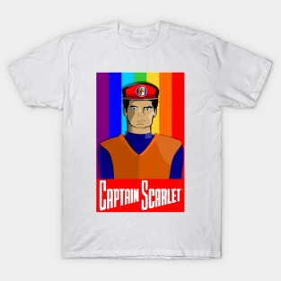 Captain Scarlet Retro Poster Style T-Shirt